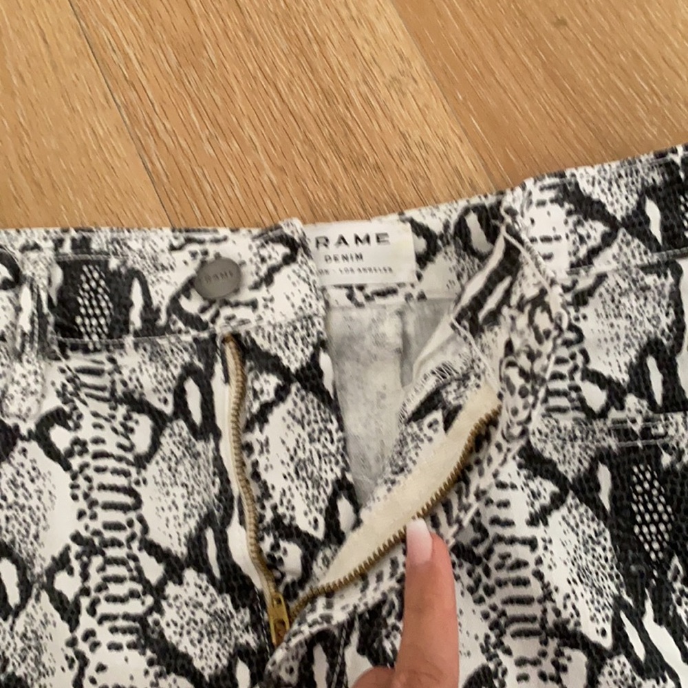 Frame Denim Python Le Mini Split Skirt - image 4